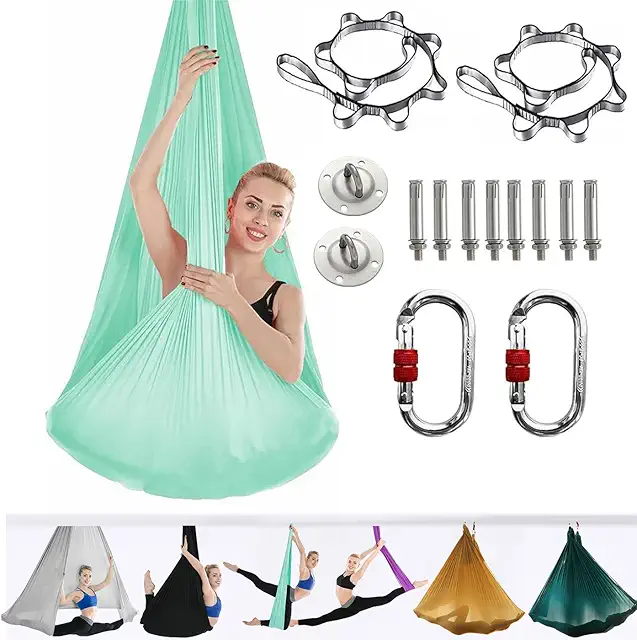 Set Yoga ARNTY per Adulti - Amaca Yoga da 500kg con Hardware Completo