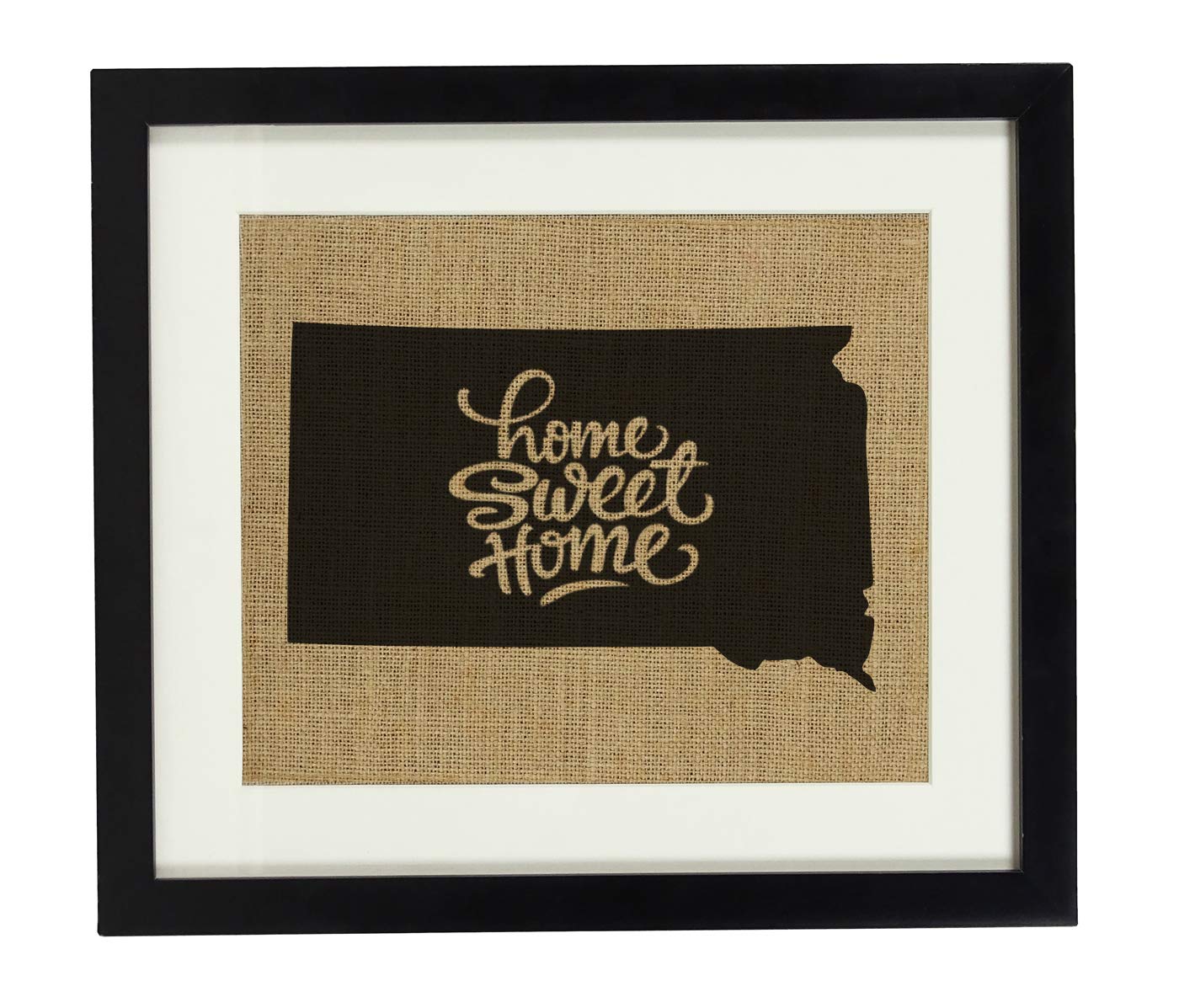 Toile de jute South Dakota avec cadre pour salon rustique et cosy