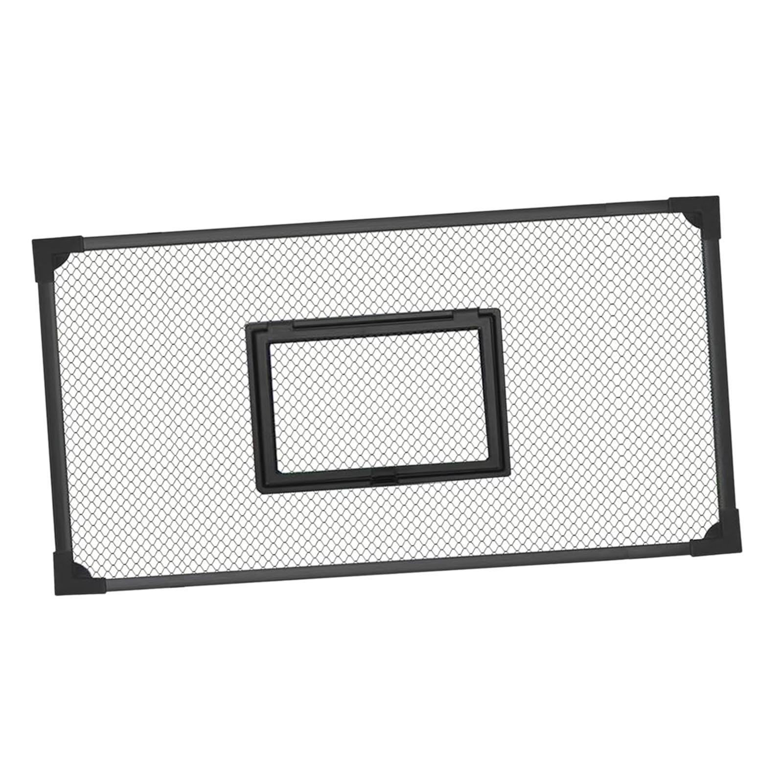 Aquarium Lid Mesh Net Cover - DIY Self Assembly Anti Jumping Fish Tank Top Protective Screen for Rectangular Aquariums Easy to Set up Accessories- 80x40cm