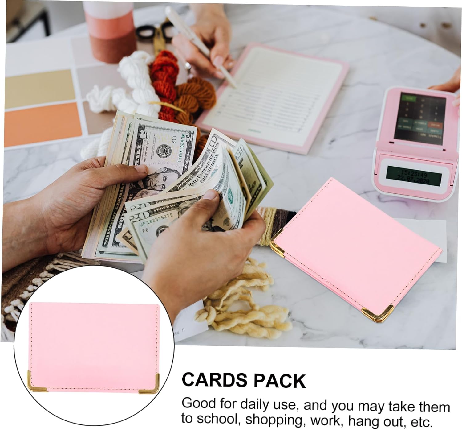 OSALADI Travel Document Holder and Card Protector Sleeve Waterproof PU Leather ID Wallet RFID Blocking for Credit Cards for Business and Leisure Use