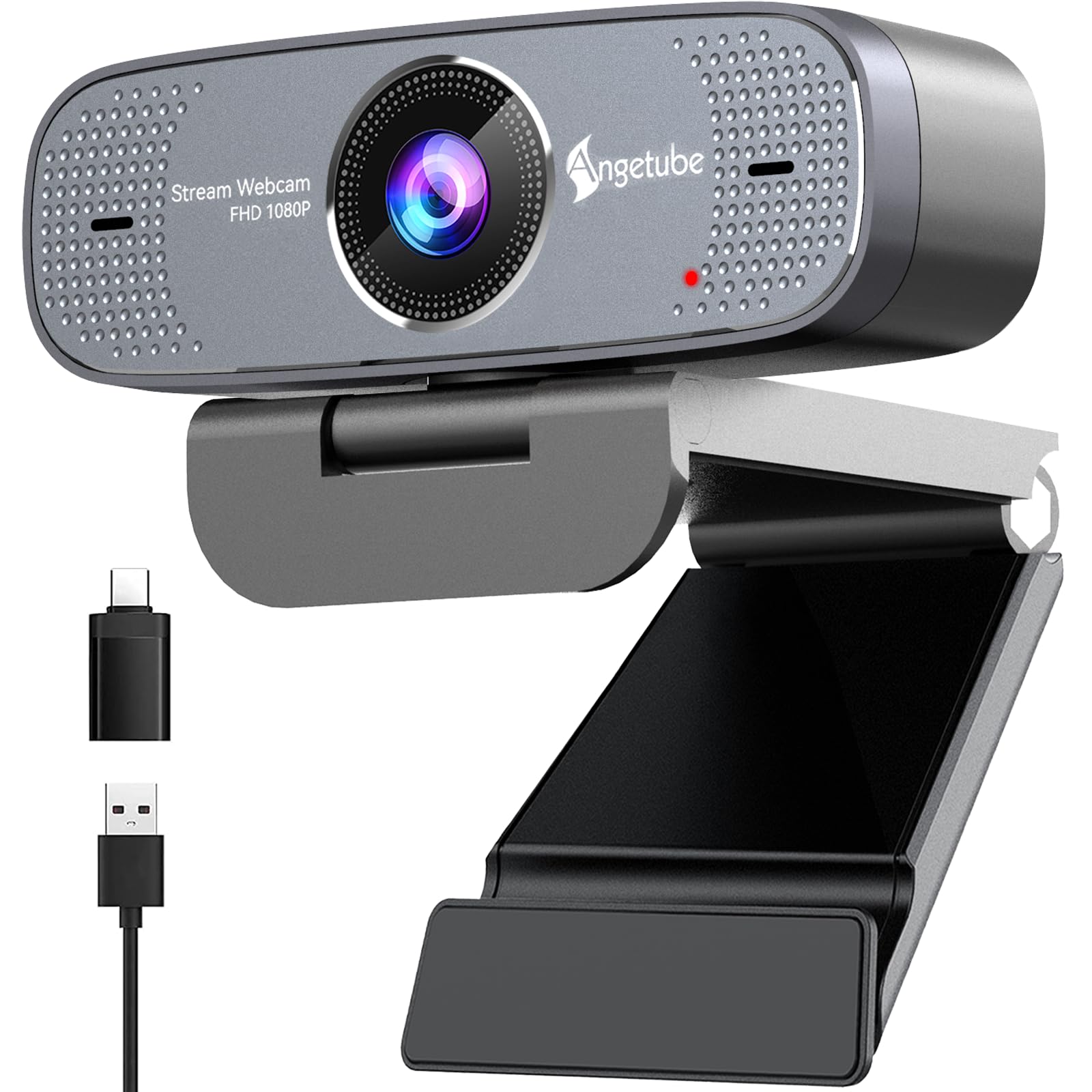 1080P Webcam with Microphone 1080P Web Cam Computer Caemra with Autofocus HD Web cam Plug&Play USB PC Webcam Streaming Camera for Laptop, Desktop, PC, Mac,Web Cam Works w/Zoom/Teams/Facetime/YouTube 1080P Webcam for PC