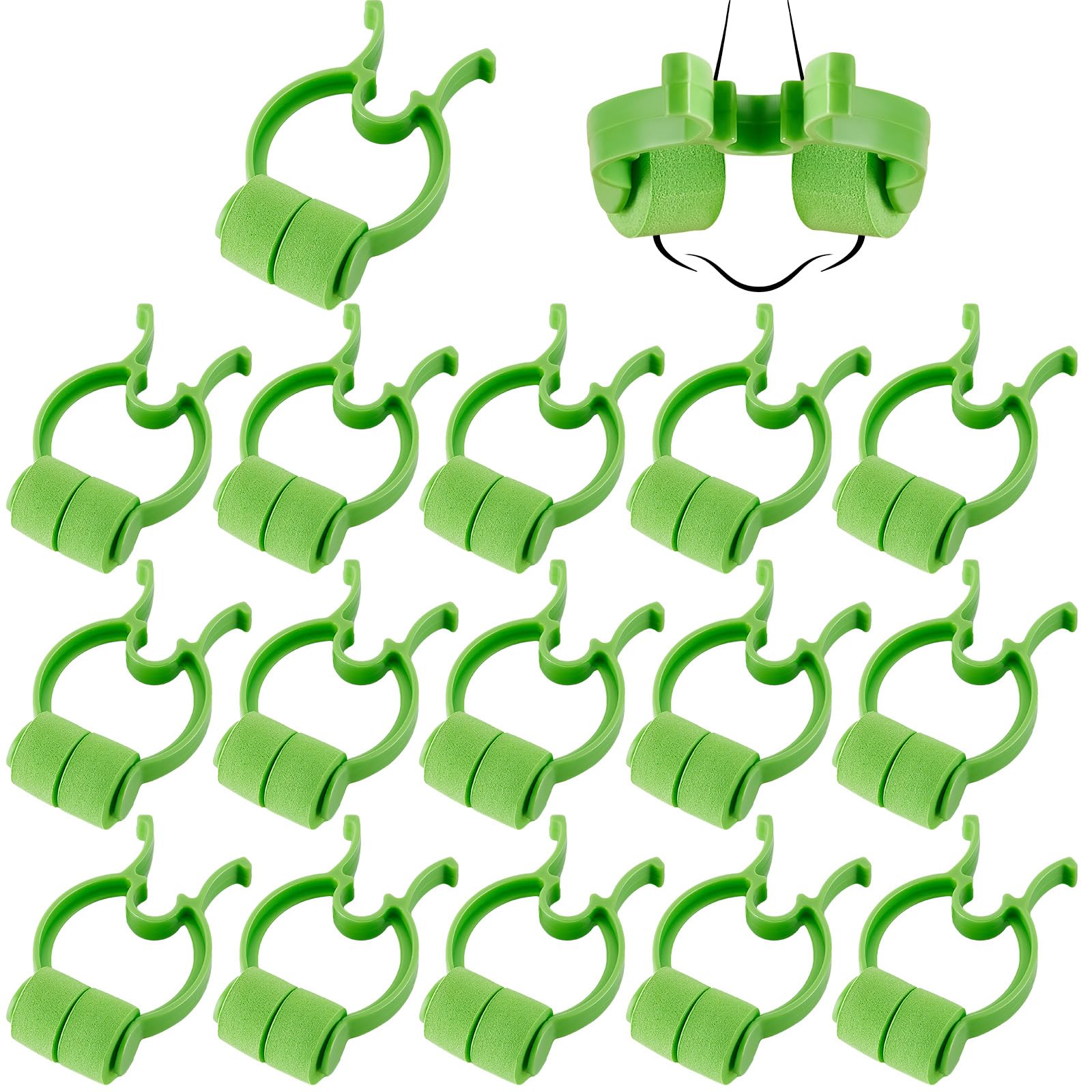 Frienda 16 Pcs Nose Clips for Nosebleeds, Green