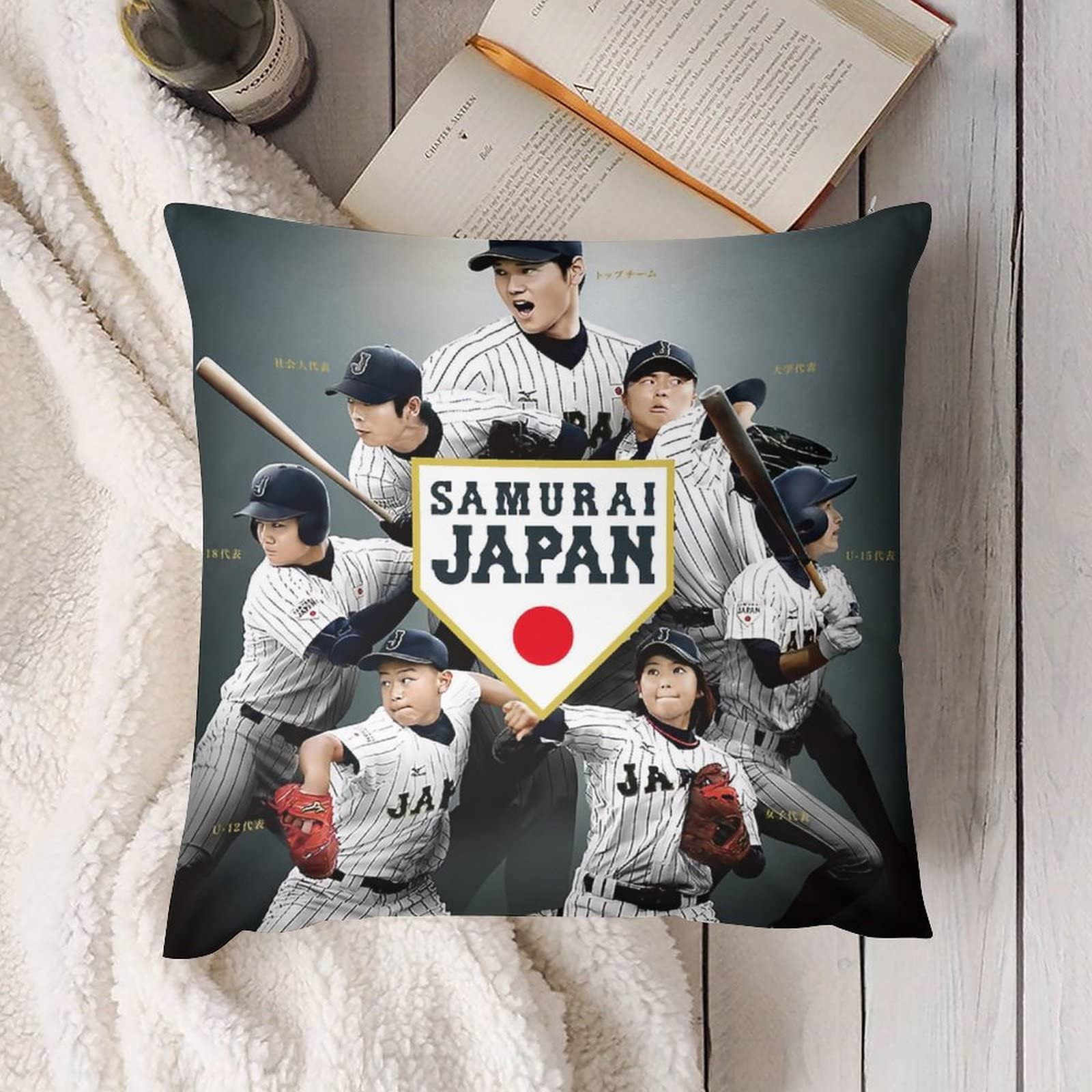 Amazon.co.jp: 大谷翔平 グッズ クッションカバー 装飾枕カバー 座布団