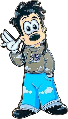 Max Enamel Pin - 2 Inch Zinc Alloy Lapel Pin - Funny Enamel Pins, 90s Pin, Cool Kid Art