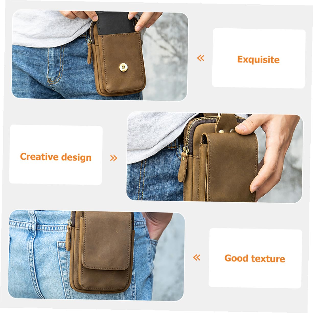 Étui Ceinture Téléphone Portable Compact pour Randonnée Camping Cyclisme Pochette Multifonction Outdoor pour Aventure et Voyage Sacoche Pratique Résistante