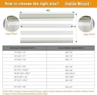 Vista 26 de Persilux Cordless Zebra Blinds for Windows Free-Stop Roller Window Shades (22" W X 64" H, Grey) Dual Layer Light Control for Day and Night, Light