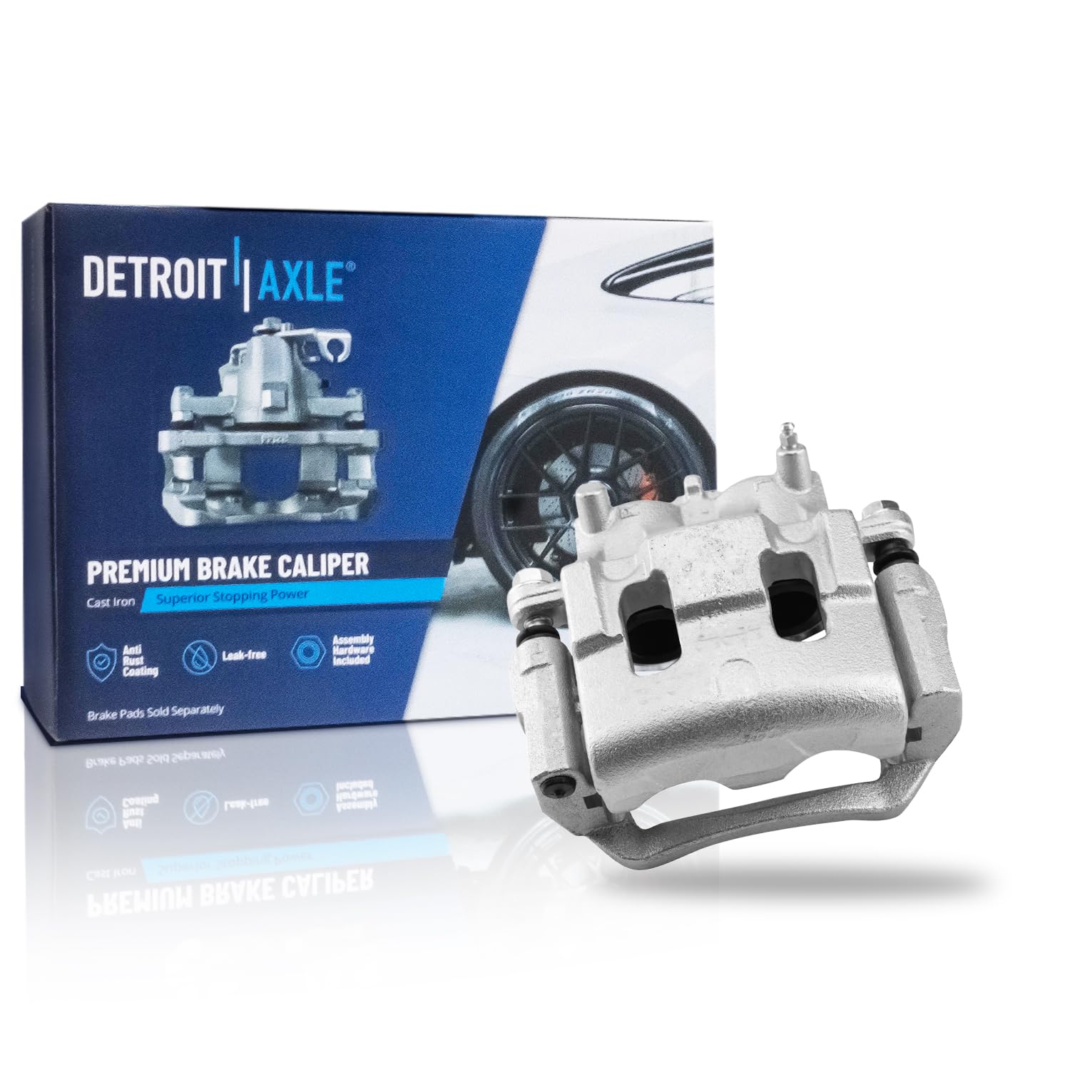 Detroit Axle - Front Left Brake Caliper for 2017-2022 Ford Edge Lincoln MKX