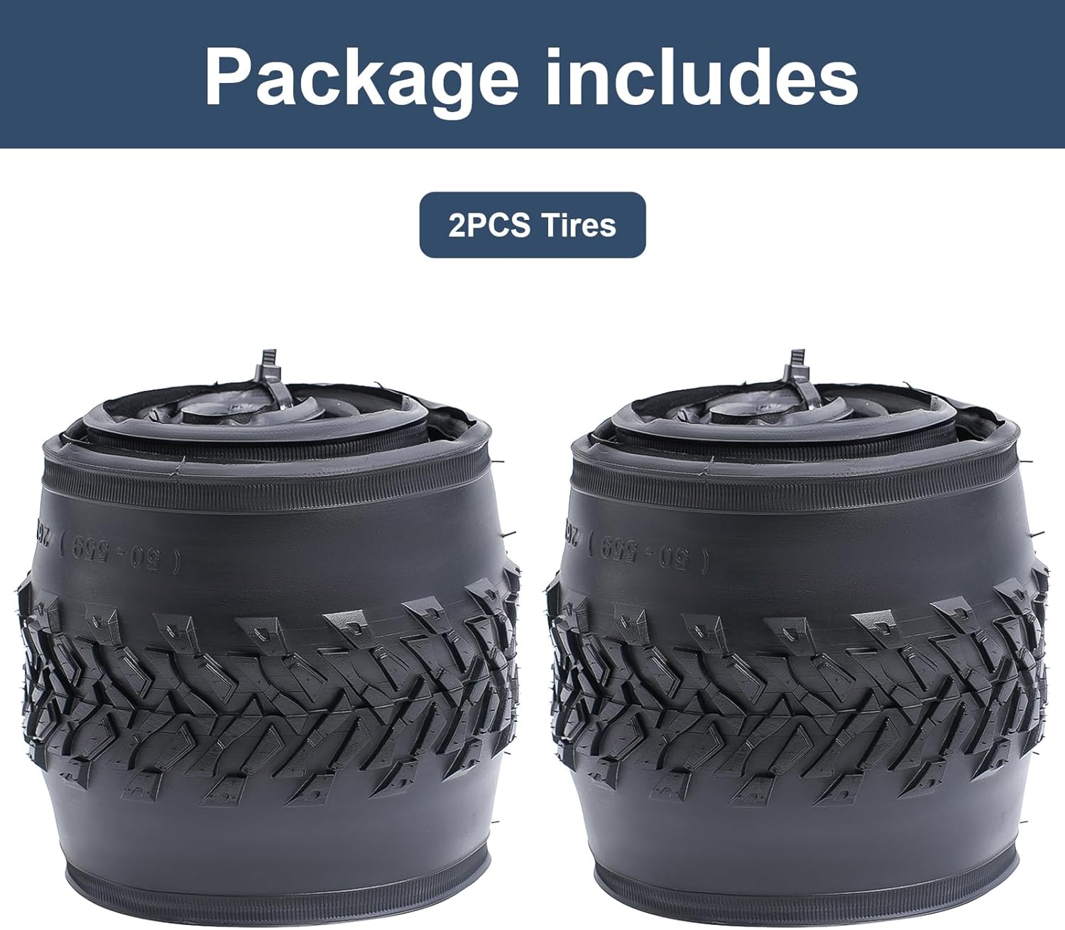 YUNSCM 2-PCS 26" Bike Tires 26x1.95/50-559 Compatible with MTB Tires 26 x 1.95 Mountain Bicycle Tires (Y-1486)