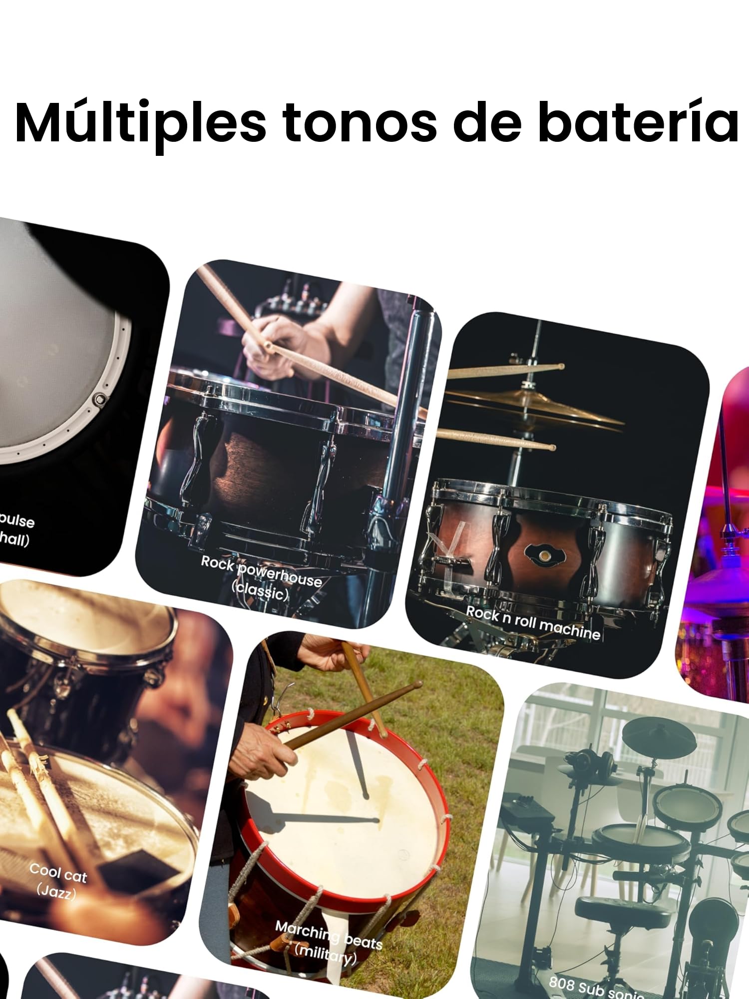 AeroBand - Batería electrónica PocketDrum2 MAX (versión 2024), baquetas de aire y pedales y adaptador Bluetooth, toca la batería en cualquier lugar y en cualquier momento (auriculares incluidos)