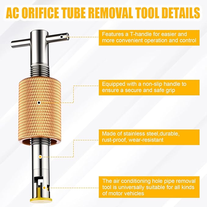 Herramienta de Extracción de Tubo Orificio AC para Vehículos con 6 Piezas miniatura 3