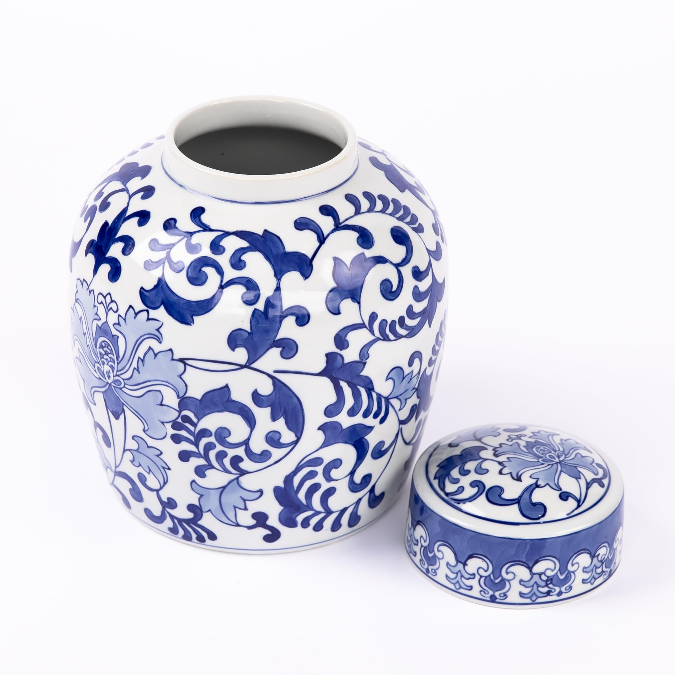 OneWorld Memorials Exotic Cremation Urn for Adult Human - Large Memorial - Holds Up to 200 Cubic Inches of Ashes - Blue Ceramic Funeral Urns