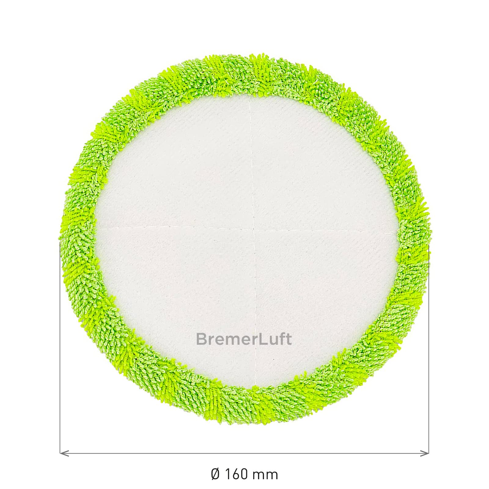 6 cuscinetti di ricambio in microfibra, diametro 16 cm, universali, adatti per Hurricanes Floating Mop M30457, Dyson, cuscinetti di ricambio per tergicristalli