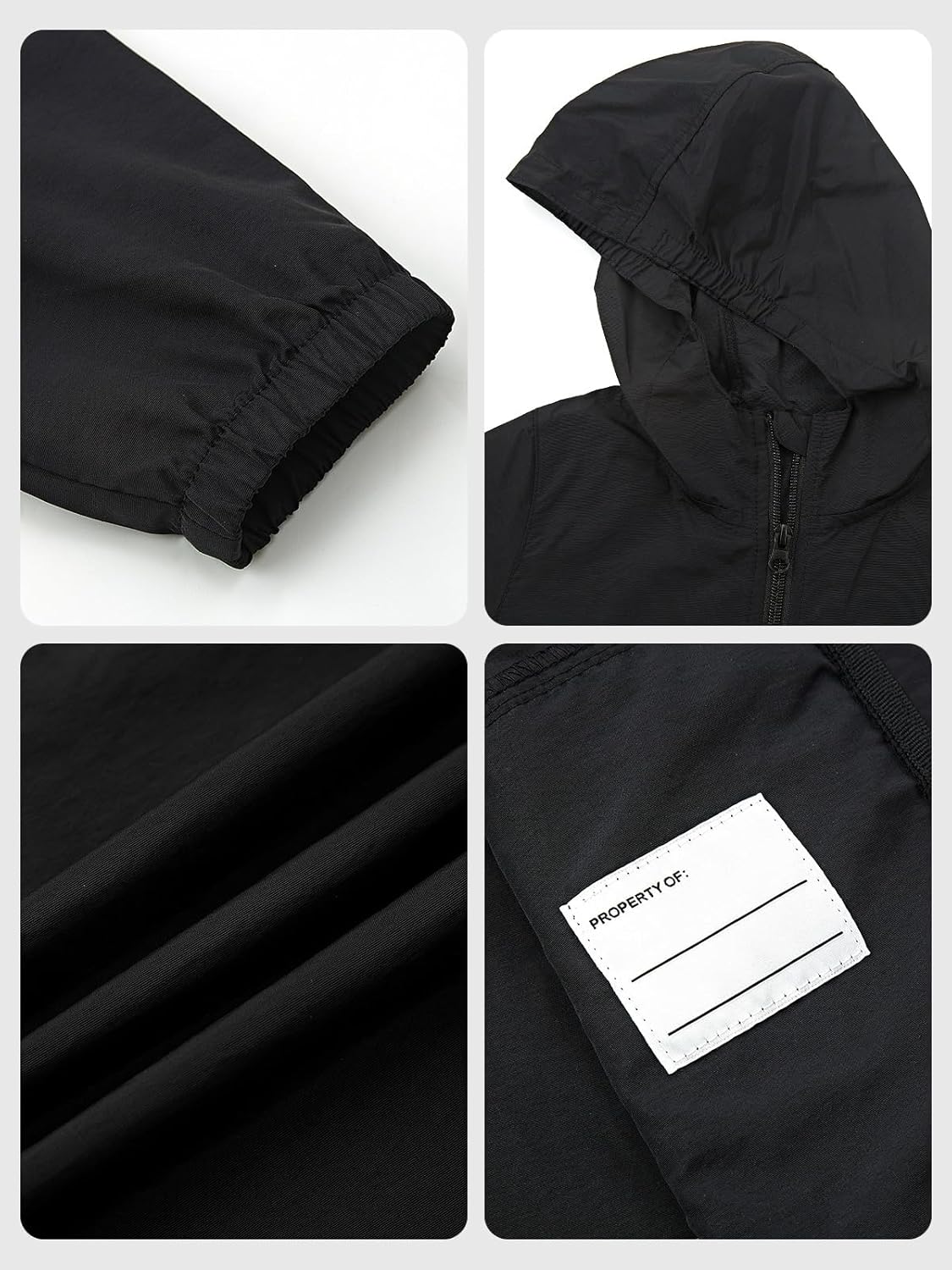 Boys Girls Windbreaker Hooded Jackets Lightweight Packable Jacket Toddler Rain Coats - Image 4