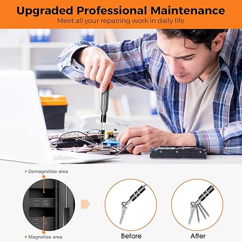 Miniatura 5 de Juego de destornilladores de precisión, 150 destornilladores profesionales para computadora, kit de herramientas de reparación con destornillador