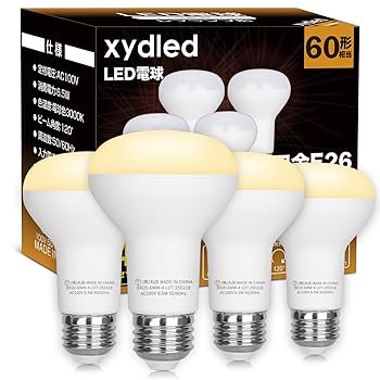 LEDレフランプ　40W相当　昼白色　E26口金　120個セット Amazon | xydled LED電球 E26口金 ミニレフ電球 レフランプ形