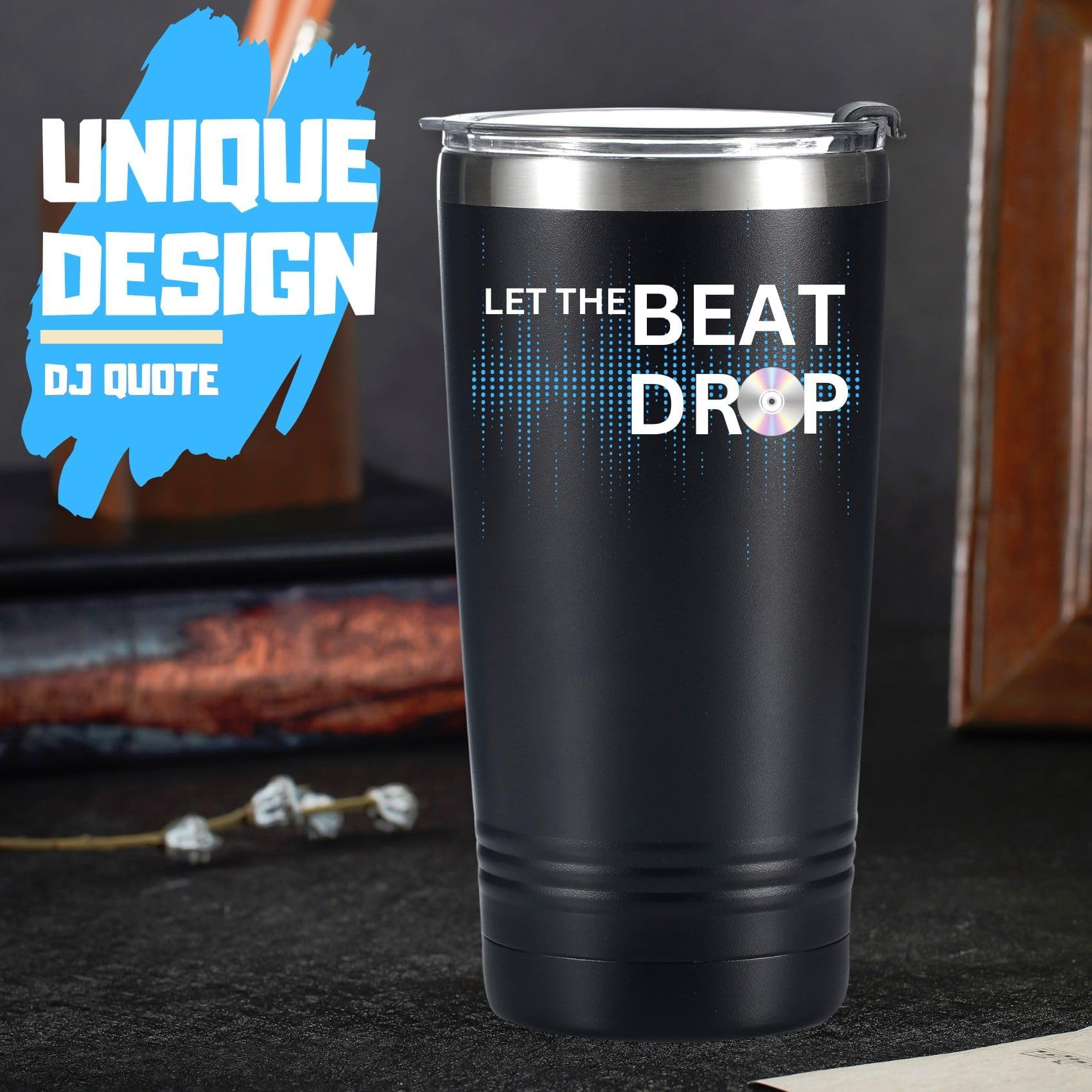 Onebttl DJ Gifts for Men, Women, Disc Jockey Gifts, Disco & Bar Lovers - Let the Beat Drop