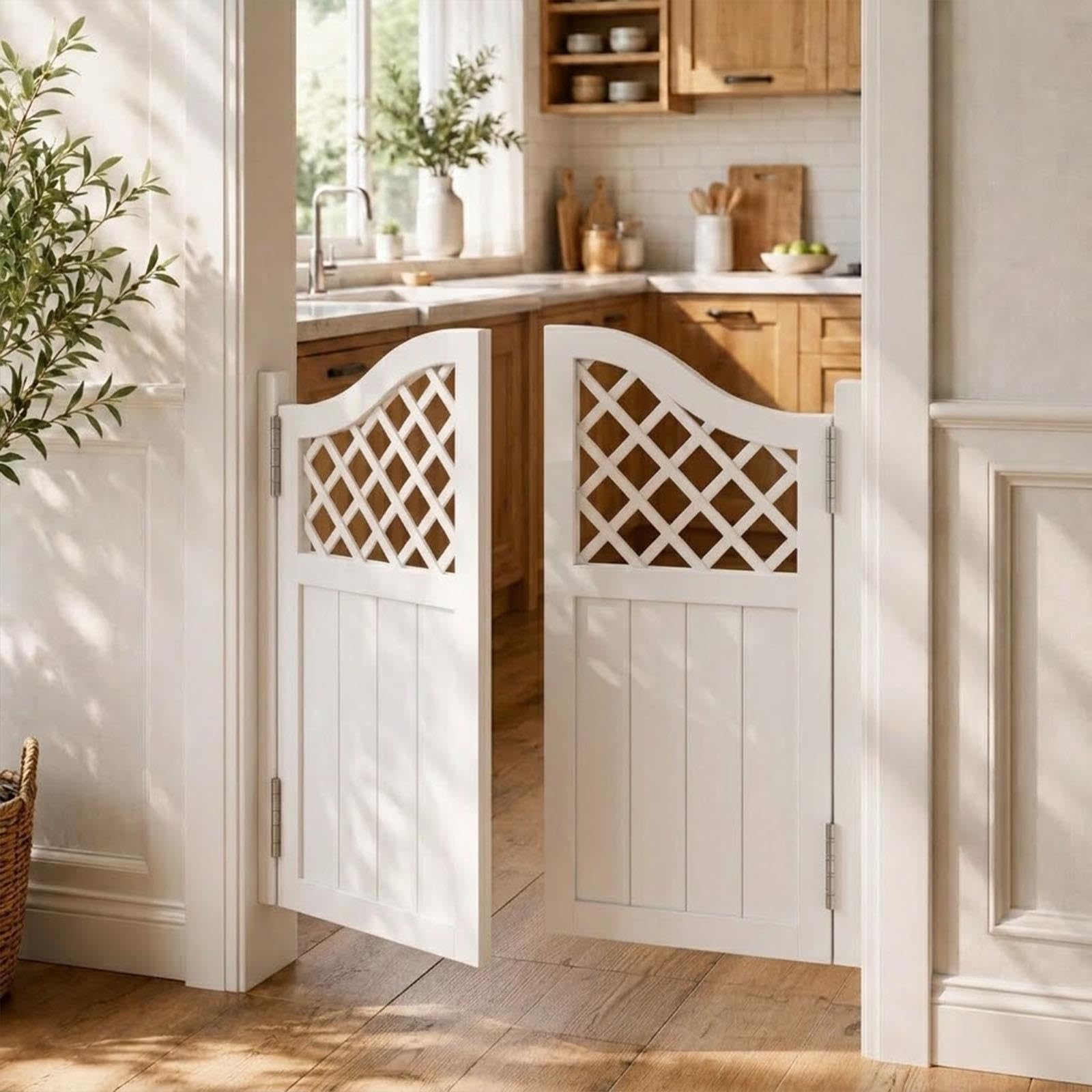 Portes battantes de saloon, Porte de Saloon en bois massif, 70-150cm large