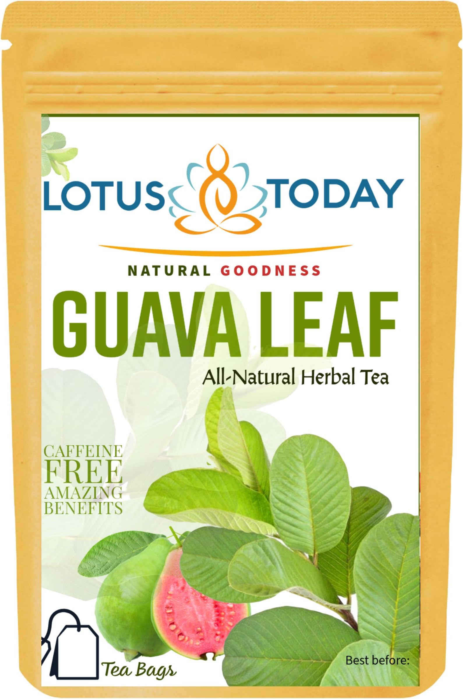Guava Leaves Tea 60 Tea Bags Pure Guava Leaf Diabetic Diet weight Management Herbal Tea
