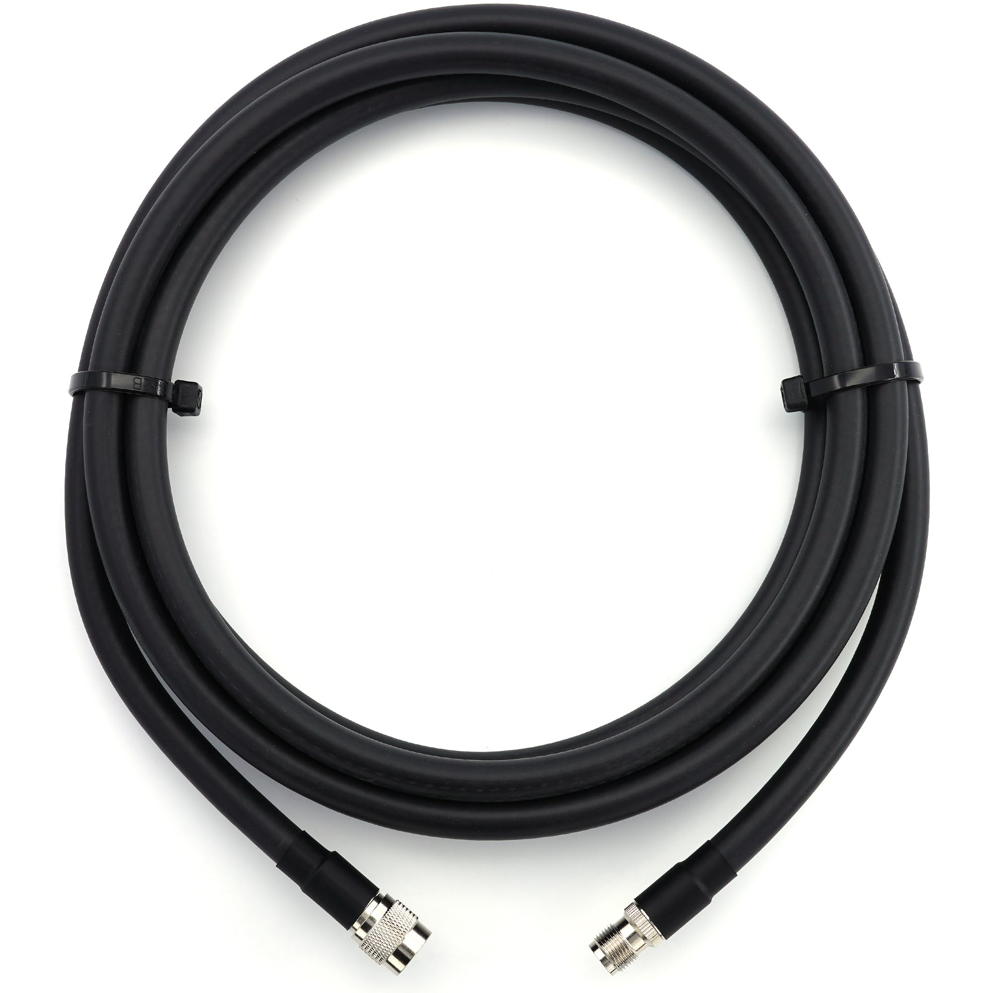 25m RP-TNC mâle à RP-TNC femelle Câble coaxial — HF400 Flexible 50 Ohm Câble d'extension (équivalent LMR400 UF UltraFlex) — pour WiFi LTE CDMA GSM DCS 4G 5G 6G Mobile Wireless Routeur Antenne