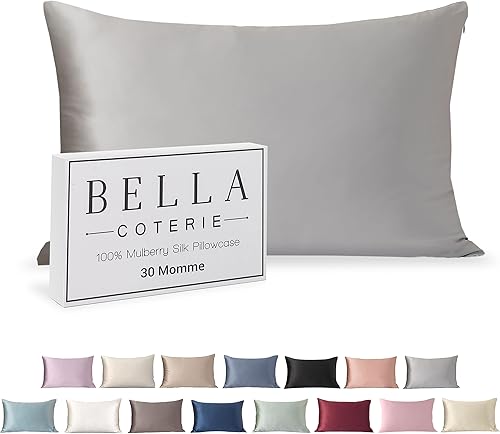 Funda de almohada de seda de lujo Bella Coterie para cabello y piel 30 Momme 100% seda pura de morera 6A Super suave Perfectamente mullida
