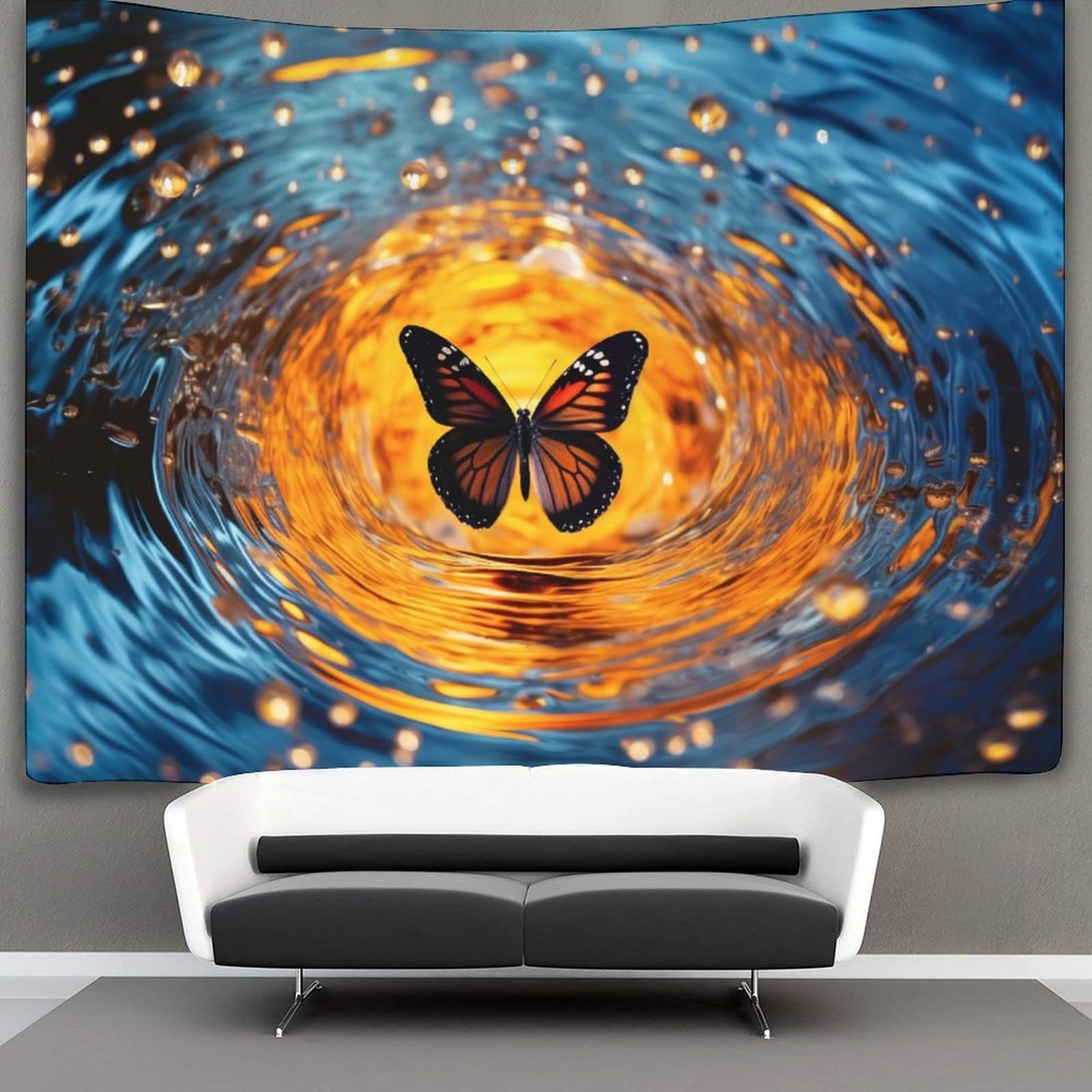 kaiyun Butterfly Tapestry, Wall Hanging,Wall Art for Bedroom Aesthetic Home Decoration for Living Roombedroom 130cmx150cm
