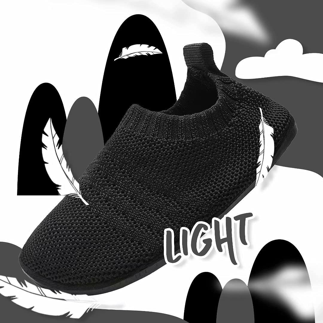 Sosenfer Hausschuhe Kinder Junge und Mädchen, Barfuß Kinderhausschuhe, Rutschfeste & Atmungsaktiv Unisex turnschläppchen - 5