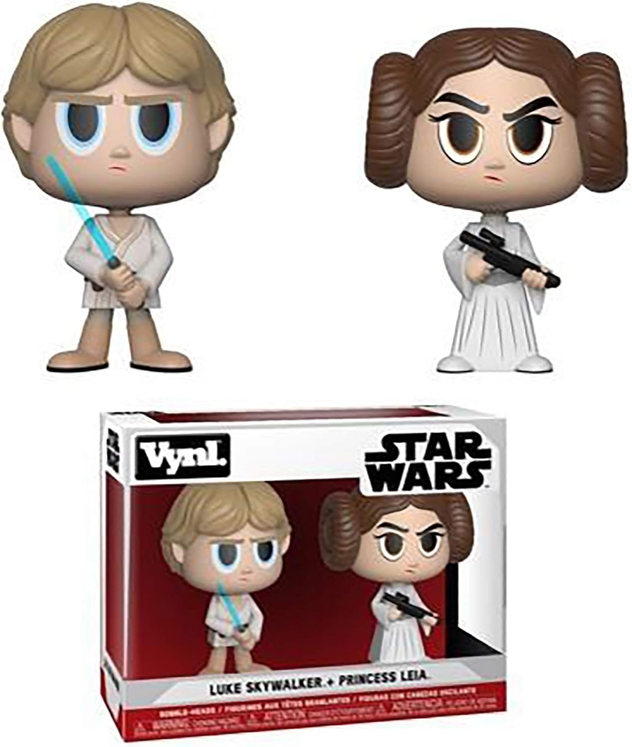 Funko Vynl: Star Wars - Princess Leia & Luke Skywalker, Standard Toy, Multicolor