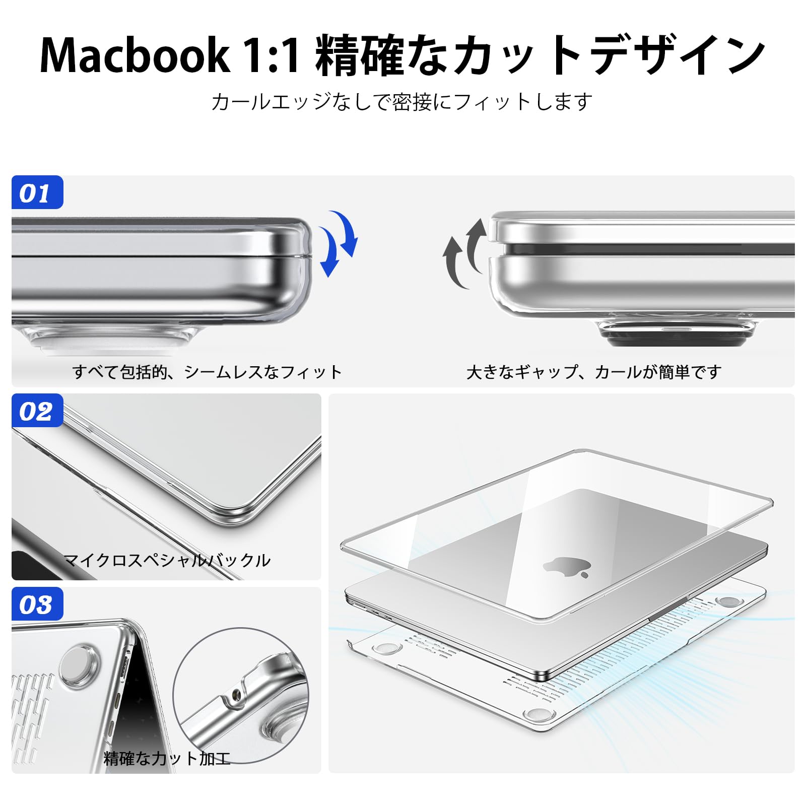 Amazon.co.jp: EooCoo対応2025 MacBook Air 15インチケース M4 M3 M2