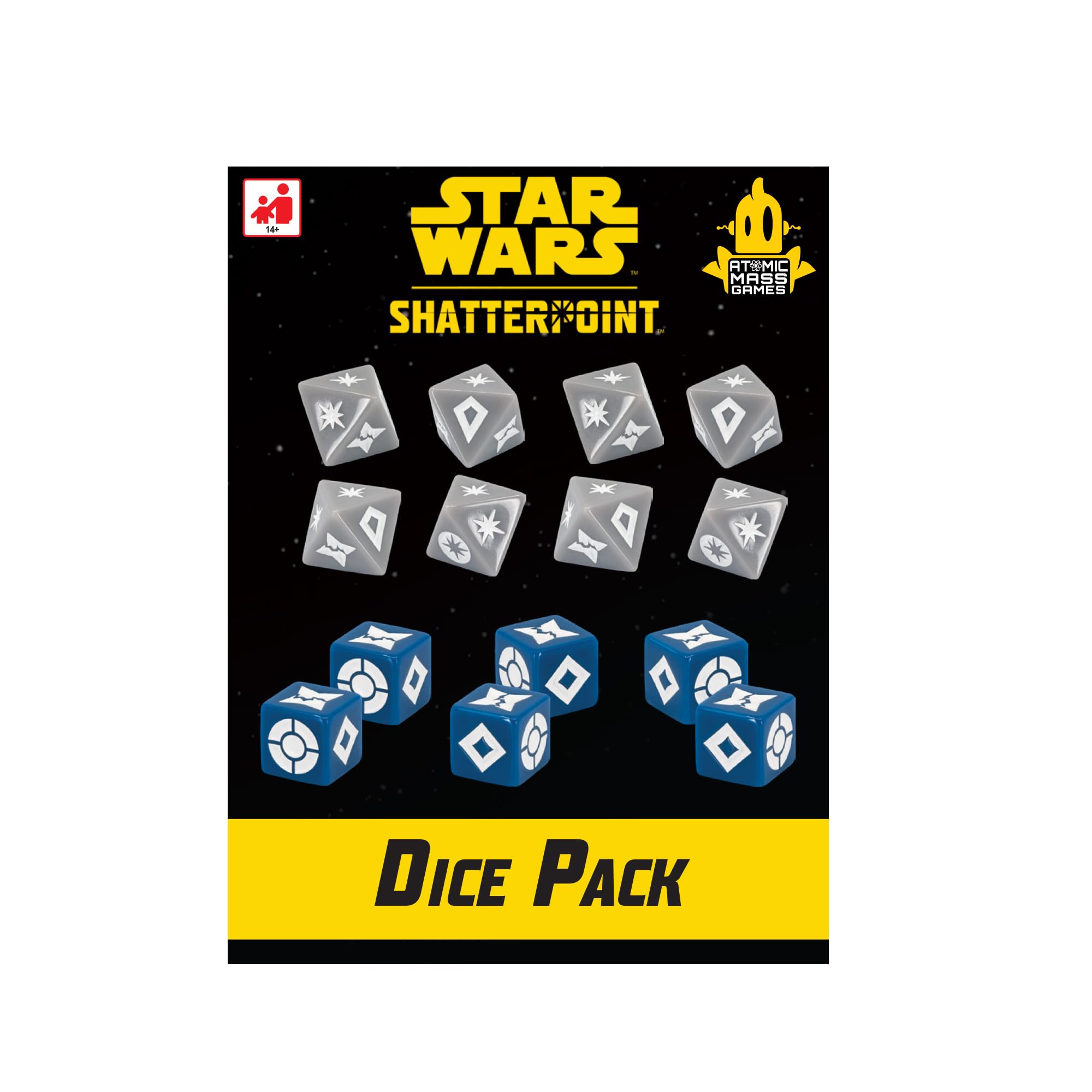 Asmodee | Star Wars: Shatterpoint Dice Pack | Tabletop Miniatures Accessory | Ages 14+ | 2 Players | 90 Minutes Playing Time