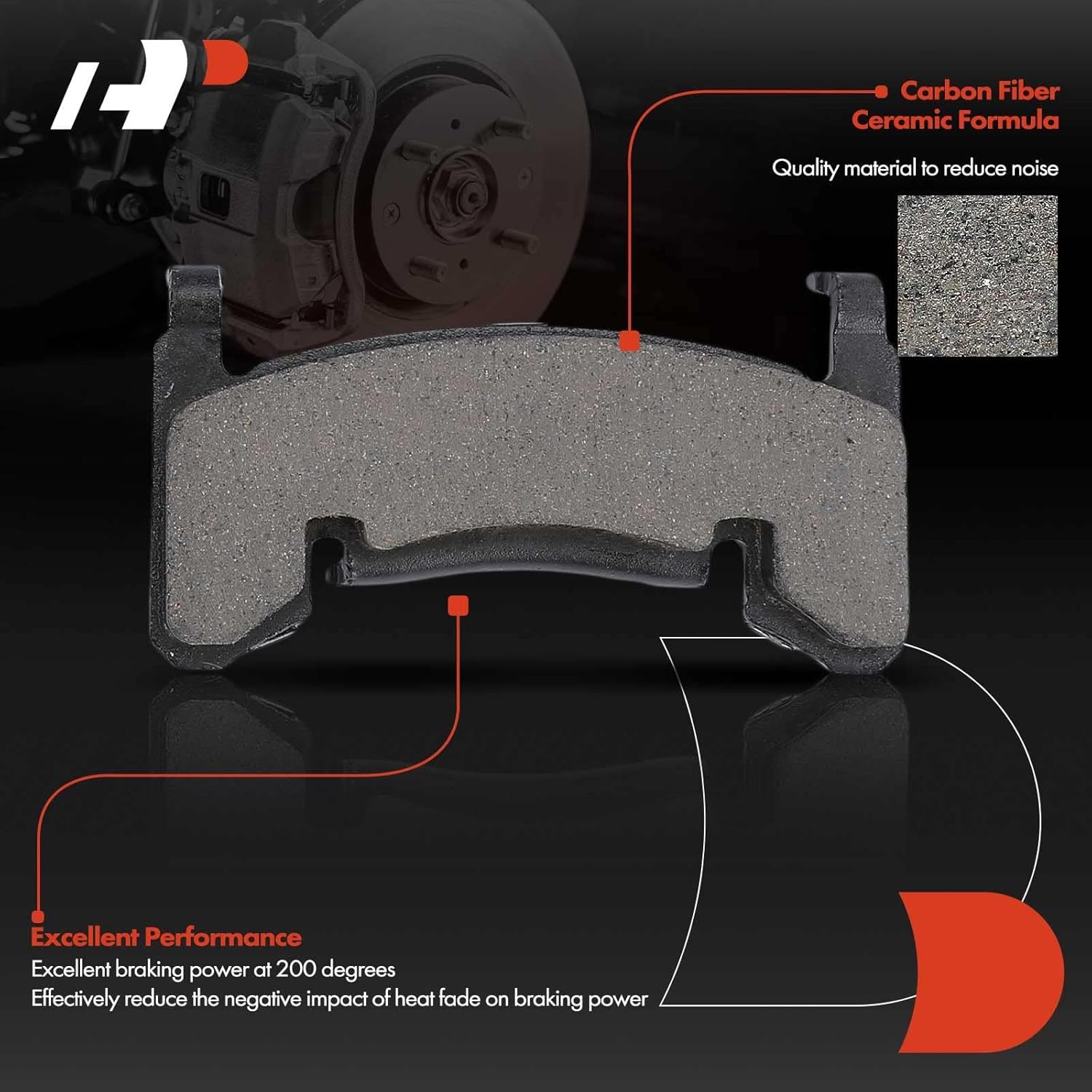 A-Premium 10.50 in (266.7mm) Drilled and Slotted Disc Brake Rotors + Ceramic Pads Kit Compatible with Chevy, GMC, Buick, Cadillac and Oldsmobile - Models Blazer, S10, Jimmy, Sonoma, Syclone