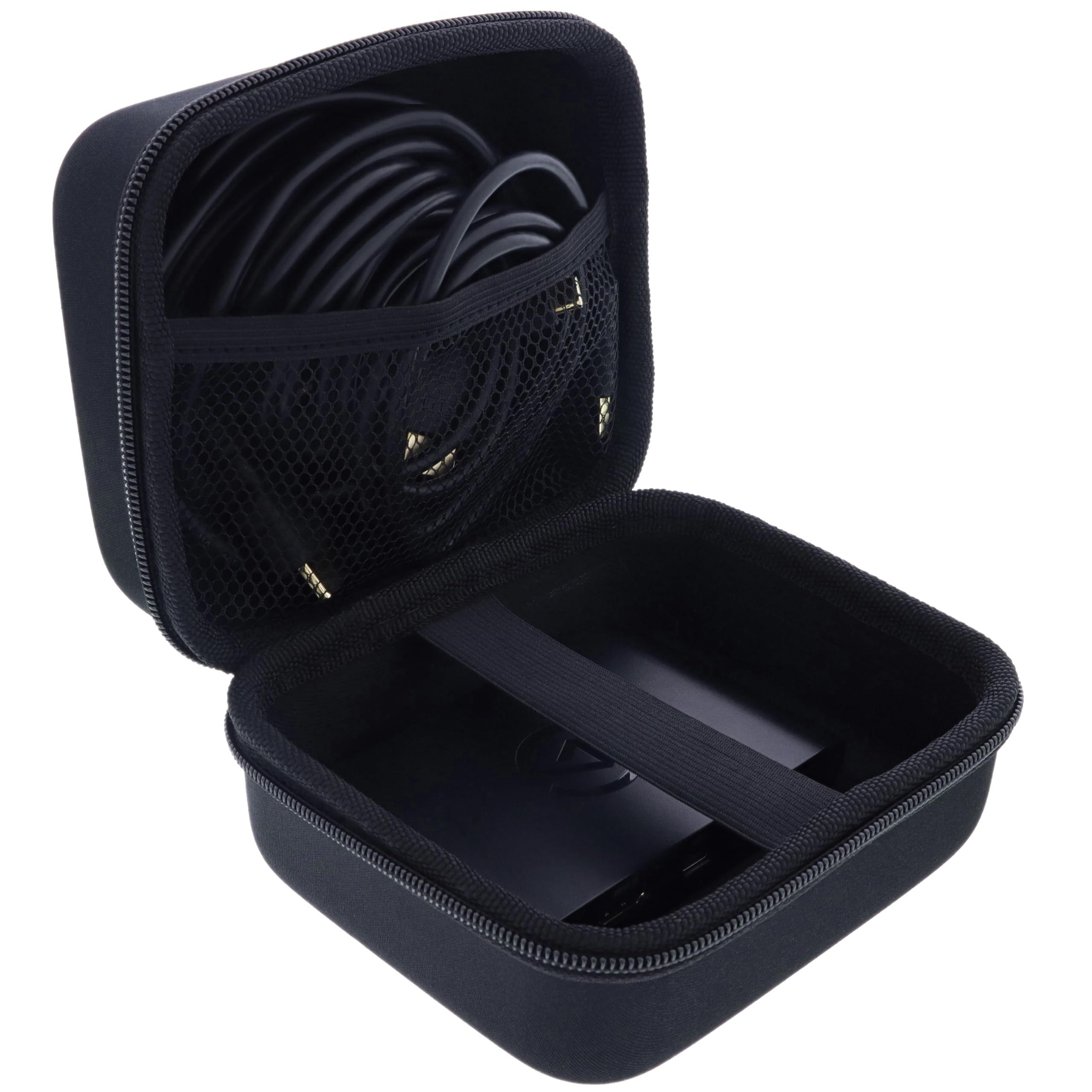 Tasche kompatibel mit Elgato HD60 X Reisetasche Schutzhülle Tragetasche Case Aufbewahrung für unterwegs Stoßschutz Staubschutz Vlogger Zubehör schwarz