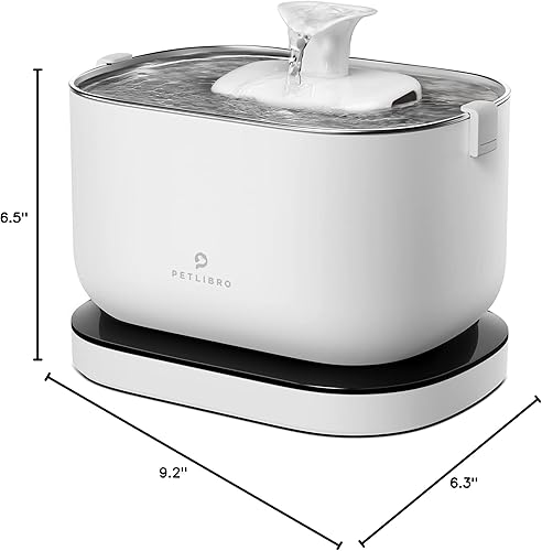 Miniatura 10 de PETLIBRO Fuente de agua inalámbrica para gatos, fuente de agua inalámbrica recargable para mascotas, dispensador de agua para gatos de 2.5 L/84