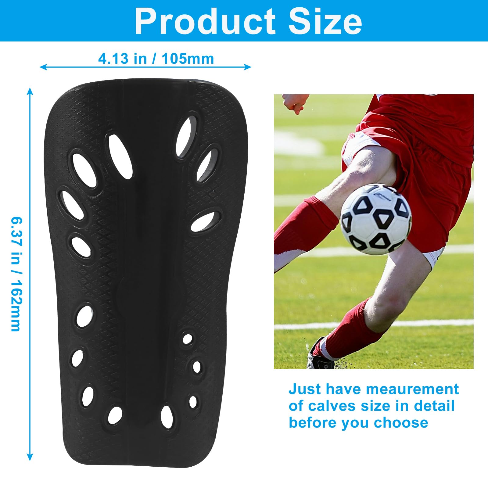 2 paires de protège-tibias de football