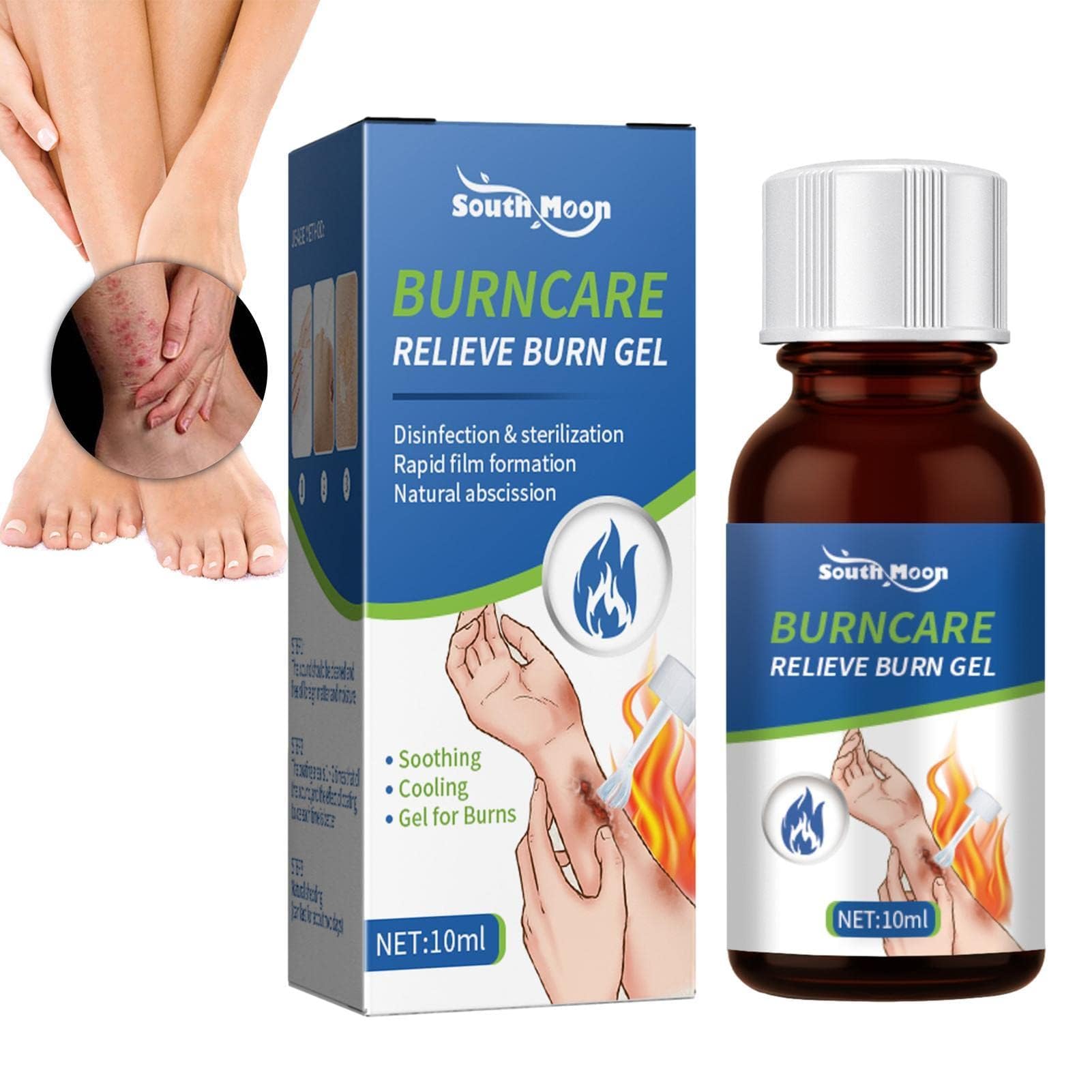 Burn Cream Packets | 10ml Transparent Burn Ointment,Natural Burn Dressing, Gentle Life Essentials for Small Burns, Scalds, Cuts, Scrapes, and Sunburns