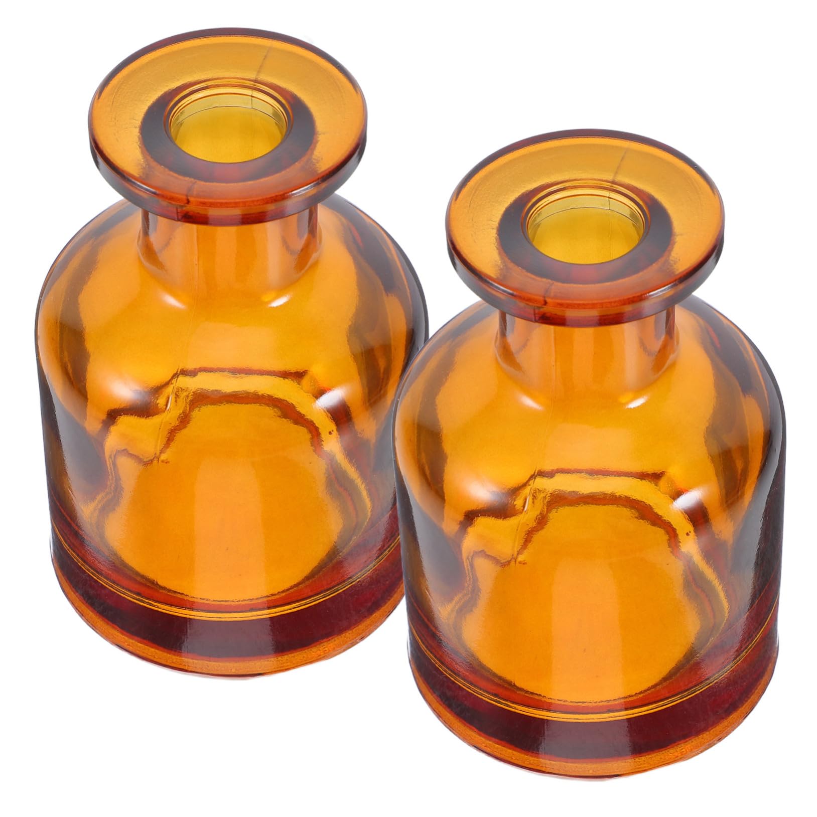 Diffuseurs d'Arômes en Verre 150 ML Cylindriques : Lot de 2 Flacons Rechargeables et Vides