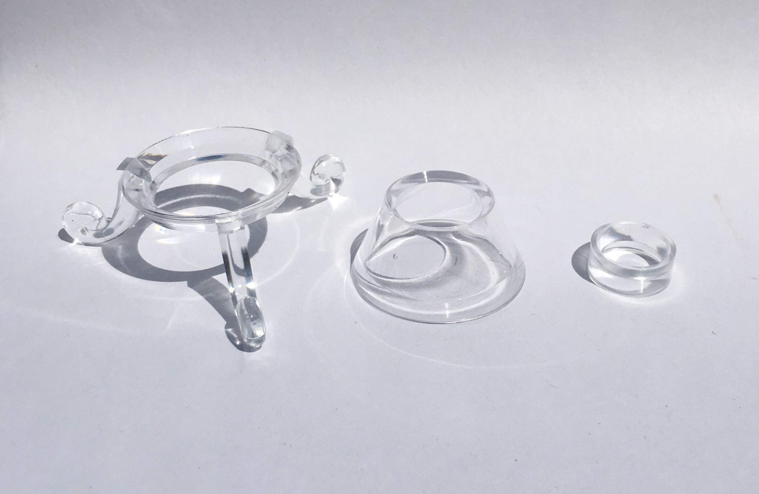 Clear Acrylic Egg/ Sphere Display Stands - 3 Styles