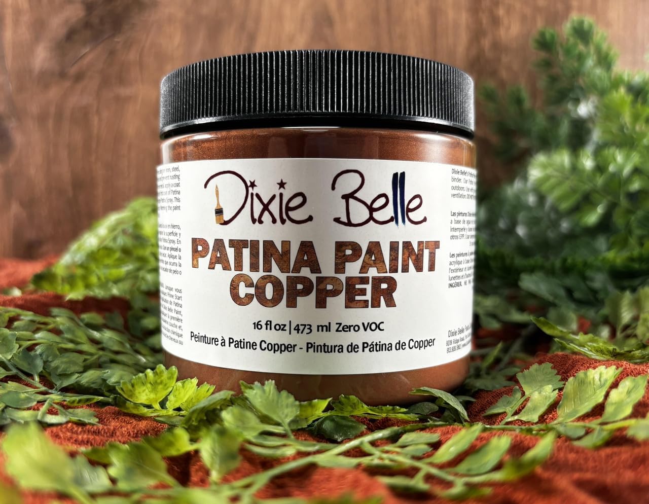 Dixie Belle Patina Paint - Patina Finishing for Aged, Weathered Metal Look - Metallic Impersonation DIY Paint (Copper, 16 Fl Oz)