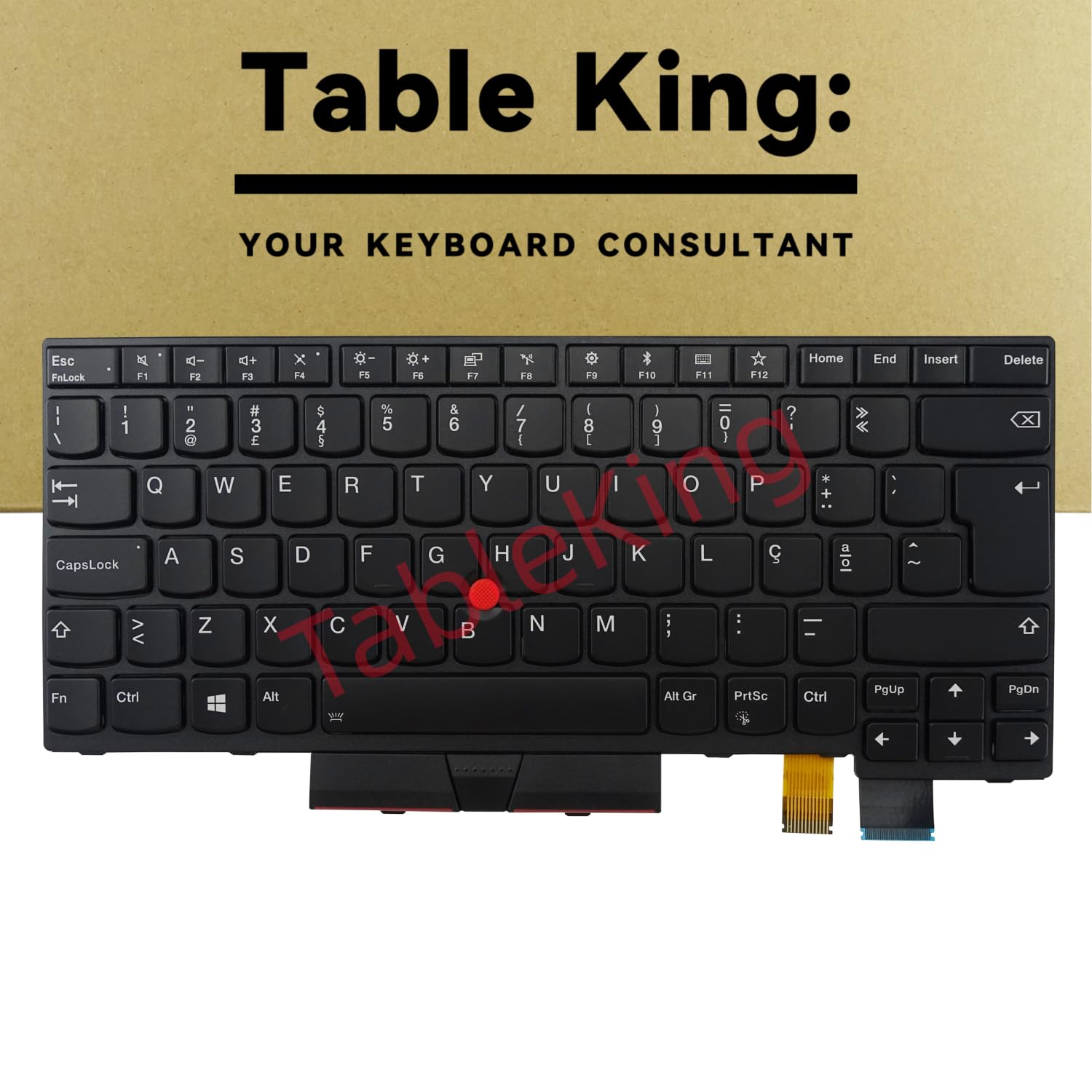 Tastiera di ricambio con retroilluminato per Lenovo Thinkpad T470 T480 A475 A485 (Portogallo)