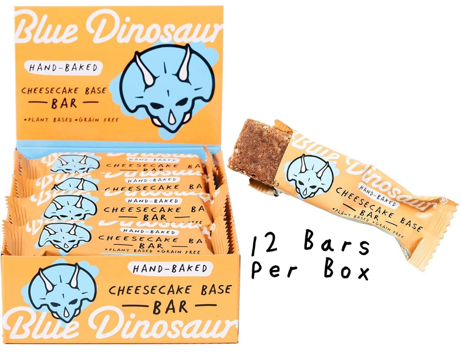 Blue Dinosaur Snack Bar Cheesecake Flavor Organic Paleo