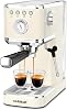 CHULUX - Slim Espresso Machine with Milk Frother, 20 Bars, Professional Semi Automatic Espresso Coffee Machine for Homemade Cappuccino Latte Espresso Coffee Maker, Creamy