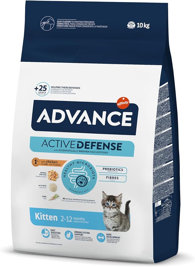 Advance Cat Kitten, alimento para gatitos con pollo, 10 kg