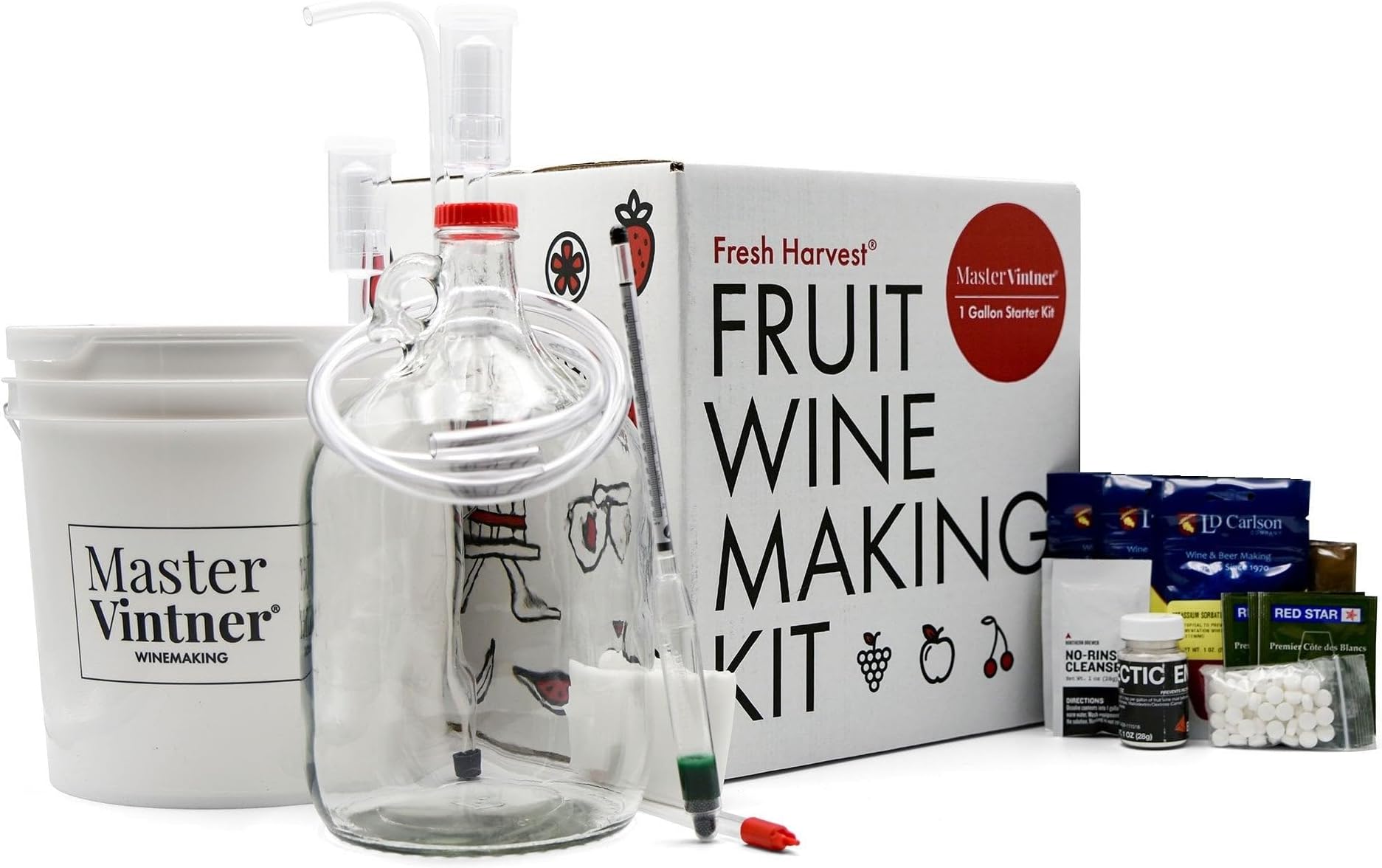 Fresh Harvest One Gallon Small Batch Fruit Wine Making Kit