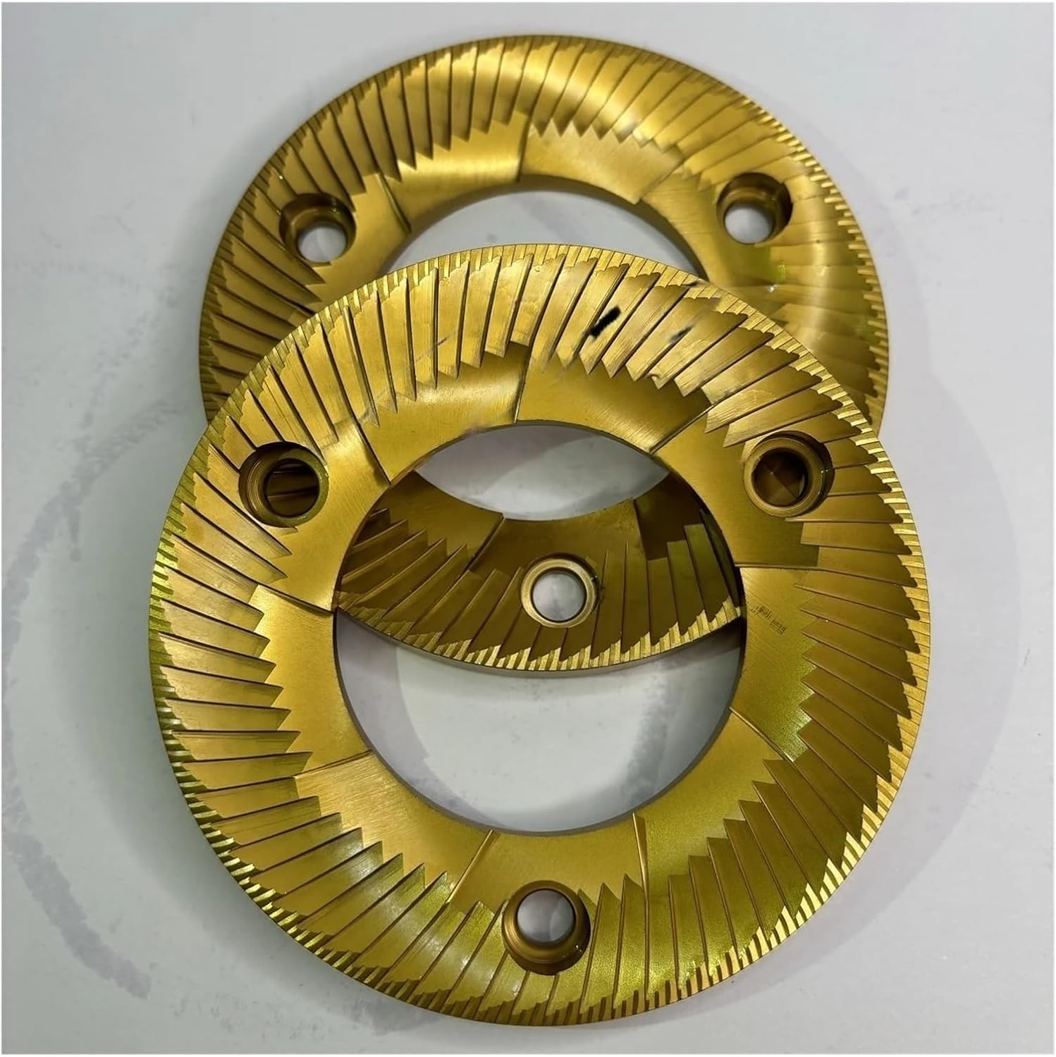 EK43 98mm Flat Burr Set For Multi Purpose Espresso Filter Coffee Brewing Titanium Coated 98mm Flat Wheel Blade