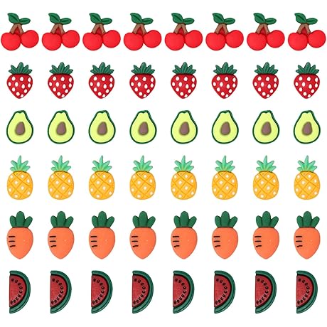 Honbay Cute Fruit Slime Charms for Crafting
