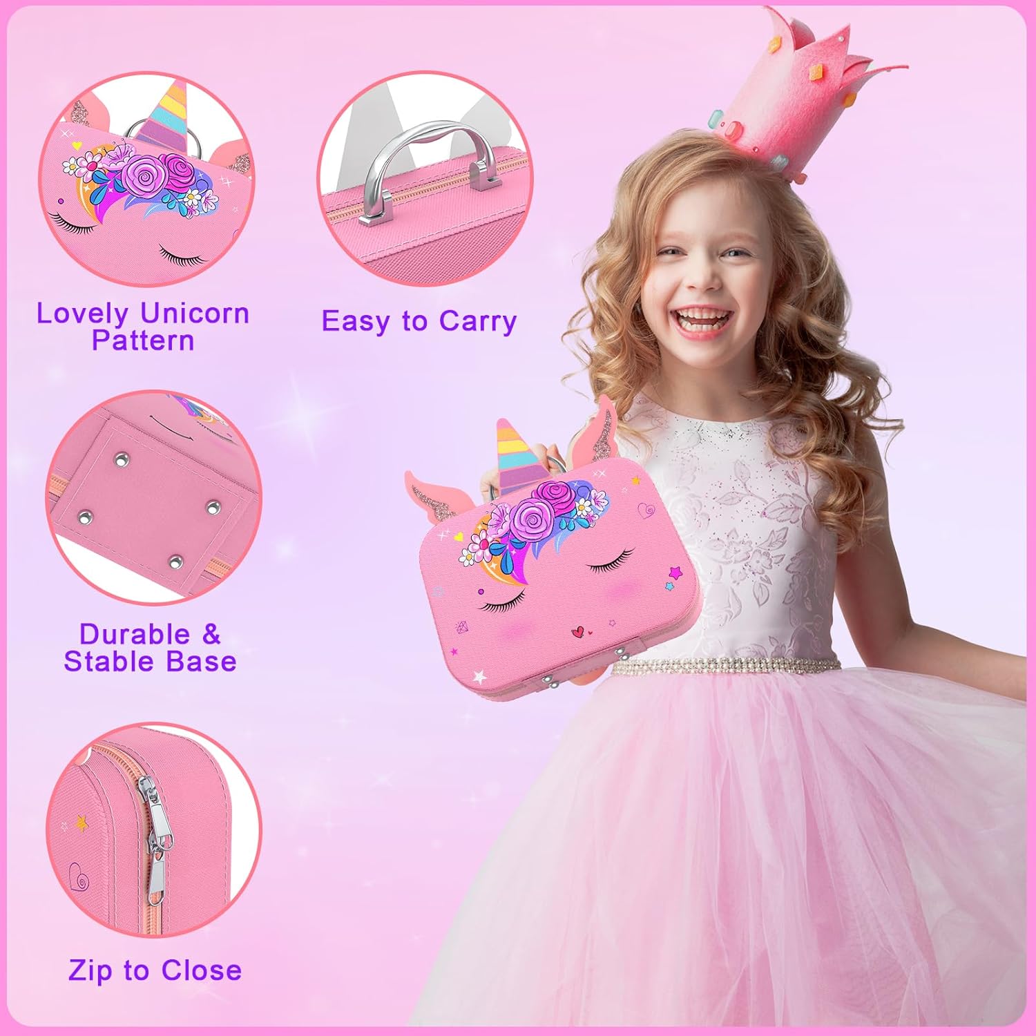 Kids Nail Polish Set for Girls, Non-Toxic Quick Dry Nail Art Salon Kit with Nail Dryer and Peelable Nail Polish,Ideal Gift Toys for Girls Age 6-12 - Image 5