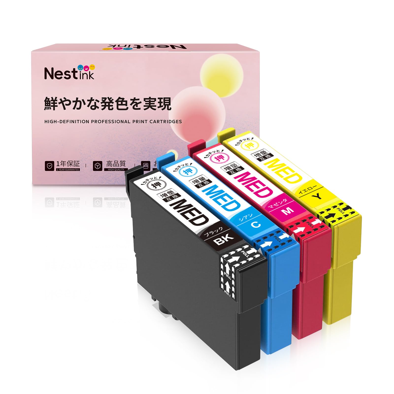 Amazon.co.jp: Nestink ew-056a メダマヤキ インク エプソン用 MED-4CL