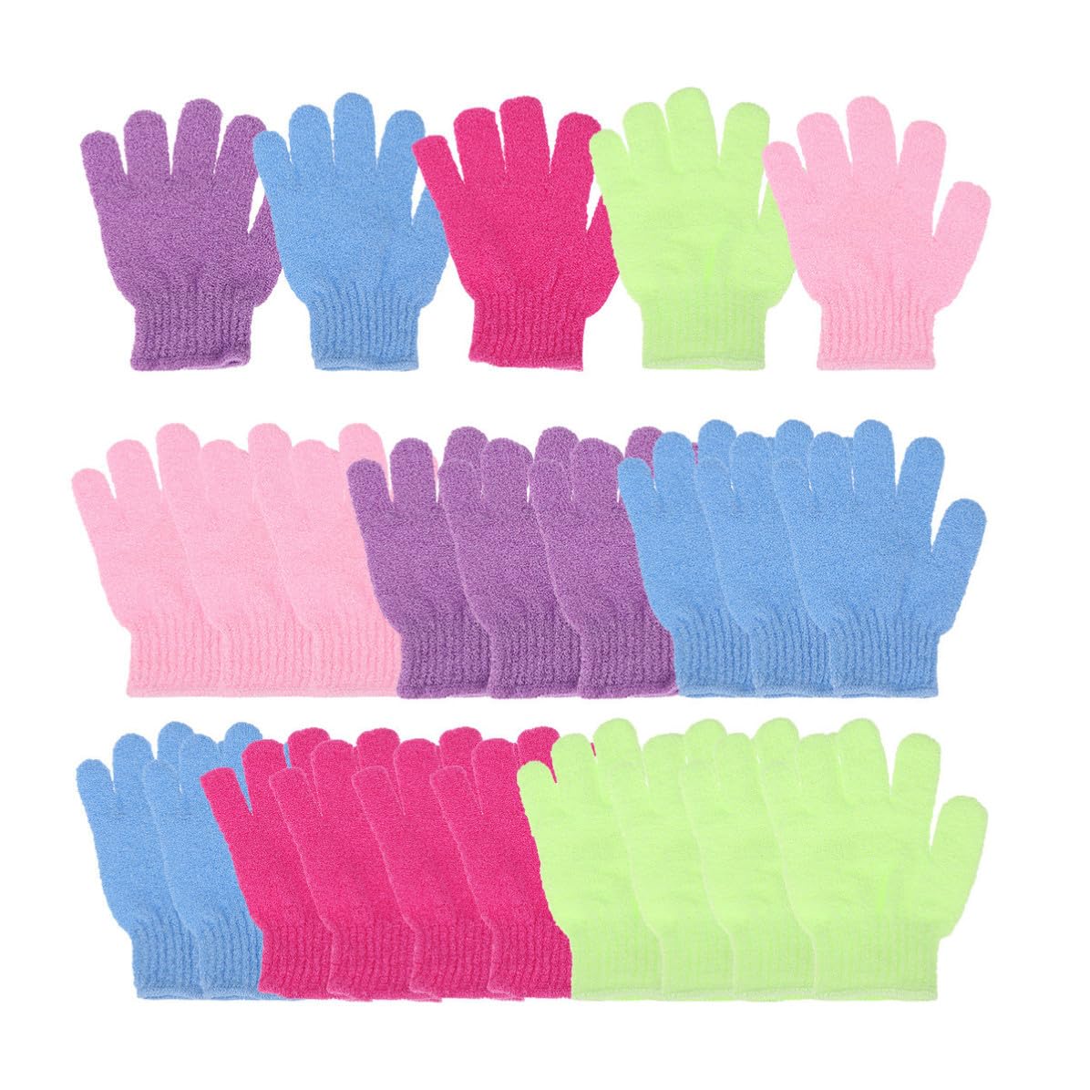 BESPORTBLE 90 Stück Fünf Finger Duschhandschuhe aus Nylon zum Peeling