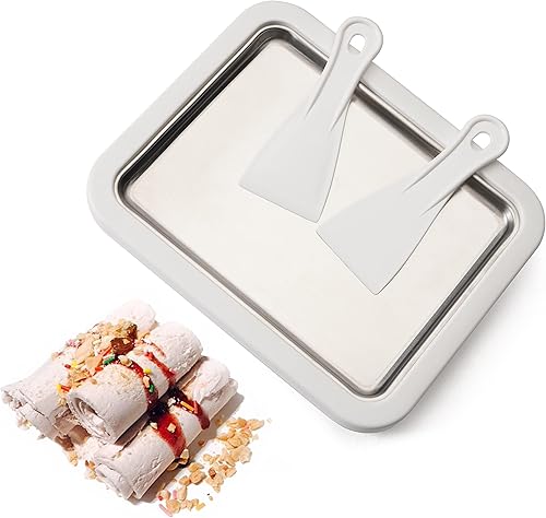 FineMade Máquina de helado enrollada instantánea, gelato, sorbete suave para servir, máquina de helado de yogur congelado