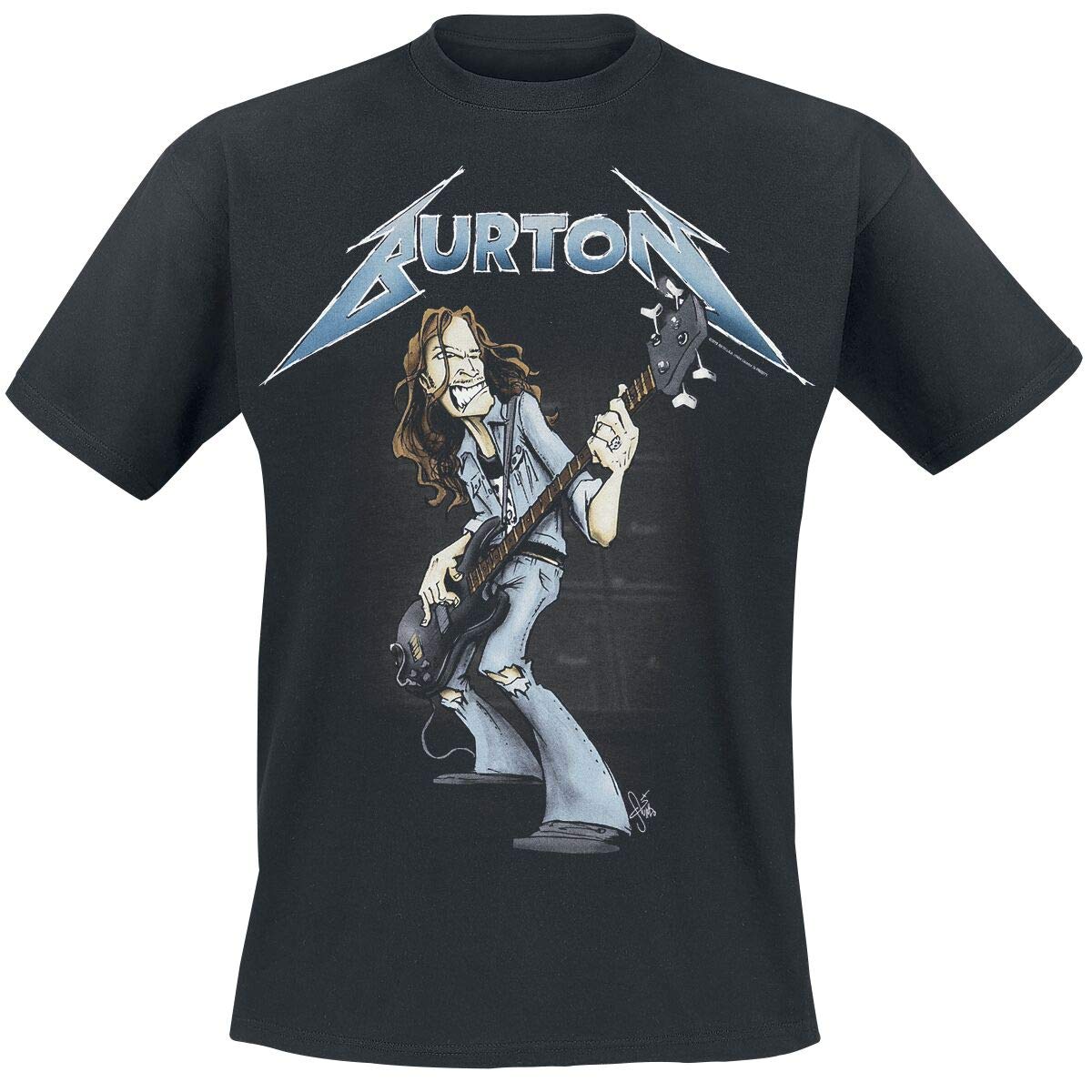 Burton, Cliff Squindo Stack Men's T-Shirt Black XL, 100% Cotton, Regular