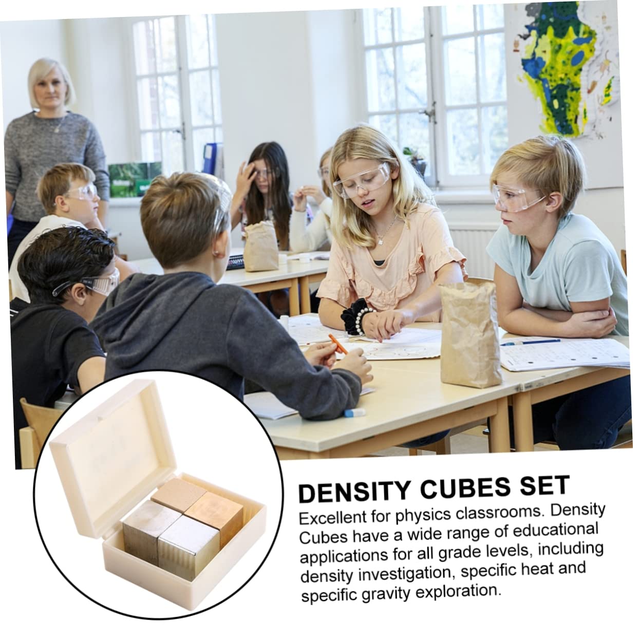 Alipis 2 Series De Metal Hierro Aluminio Para Experimentos De Educación Científica Material Didáctico Para Clases De Física Y Colecciones Decorativas 4 Piezas*2